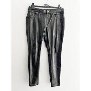 Hue.- Legging Pleather Pants - Black - Size Large